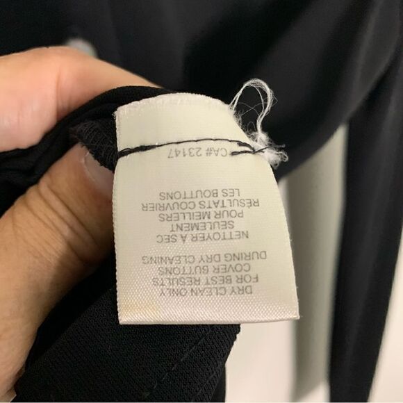 Talbots Woman Black Thin Rayon Long Cardigan Sweater Size Small - Picture 4 of 5